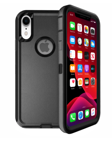 Heavy Duty Case for iPhone XR (BLACK) (Only Ground Shipping)