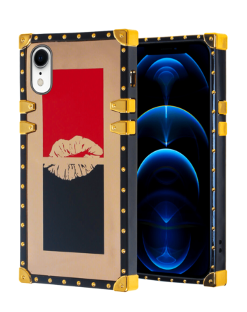 Shiny Lips Square Case - Style 1 for iPhone XR (Only Ground Shipping)