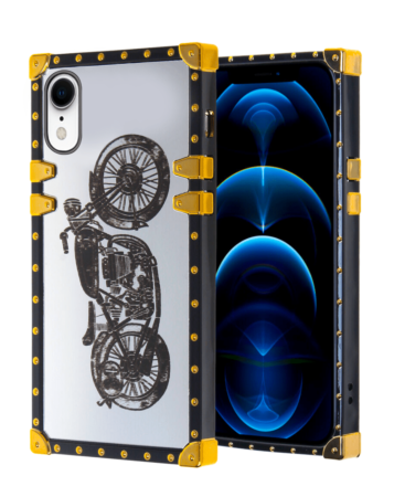 Square Case with Mirror Design - Style 1 for iPhone XR (Only Ground Shipping)