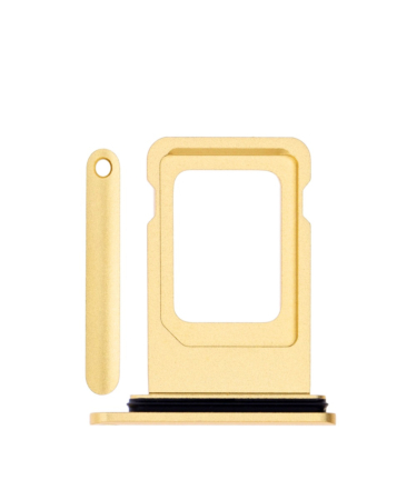 Stock up on the Single SIM Card Tray for iPhone XR in yellow.