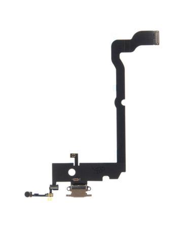 Buy the gold charging port flex cable for iPhone XS Max – aftermarket.