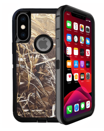 Heavy Duty Case for iPhone XS Max (CAMO BLACK) (Only Ground Shipping)