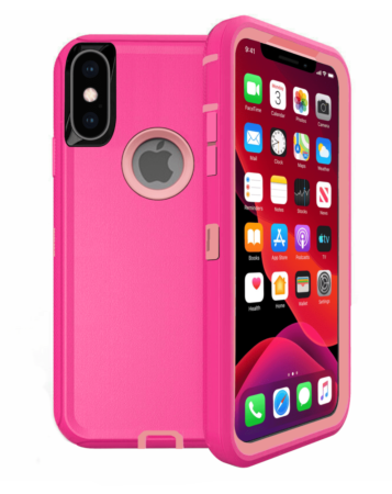 Heavy Duty Case for iPhone XS Max (HOT PINK) (Only Ground Shipping)