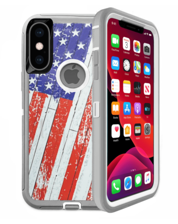 Heavy Duty Case for iPhone XS Max (US FLAG) (Only Ground Shipping)