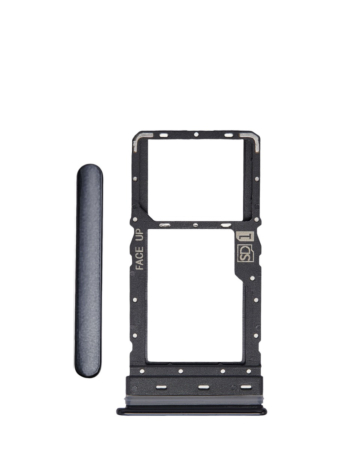 Single Sim Card Tray for Motorola Moto G Stylus 6.8" (XT2115 / 2021) (AURORA BLACK)