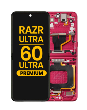 Main OLED Assembly with Frame for Motorola Razr Ultra / Razr 60 Ultra (XT2551 / 2025) (CABARET) (Premium)