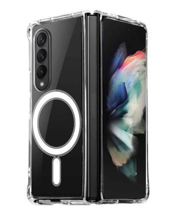 Galaxy Z Fold 4 Wireless Charging Clear Case (Full Bottom Close) (Only Ground Shipping)