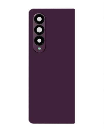 Back Glass with Camera Lens for Galaxy Z Fold 4 F936 (Service Pack) (Burgundy)