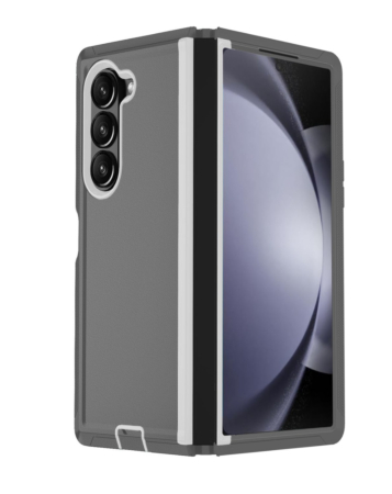 Heavy Duty Case for Galaxy Z Fold 6 (DARK GRAY & WHITE) (Only Ground Shipping)