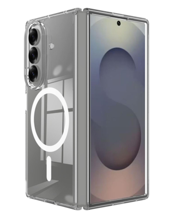 Galaxy Z Fold 7 Wireless Charging Case - CLEAR (Full Bottom Close) (Only Ground Shipping)