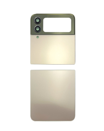 Back Glass for Galaxy Z Flip 4 F721 (2 Piece Set) (NO LOGO) (GOLD)