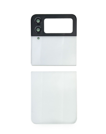 Back Glass for Galaxy Z Flip 4 F721 (2 Piece Set) (NO LOGO) (WHITE)
