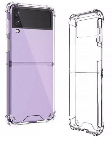 Galaxy Z Flip 4 Hybrid Case with Air Cushion Technology - CLEAR (Only Ground Shipping)