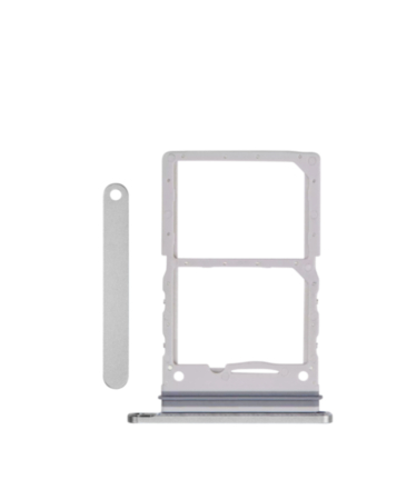 Dual Sim Card Tray for Galaxy Z Flip 6 (SILVER SHADOW)