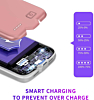 Soft Rubber Slim Charging Case (5500 mAh) for iPhone 12/12 Pro  (PINK) (Only Ground Shipping)