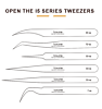 BAKU I5-7-SA Non-Magnetic Stainless Steel Tweezers