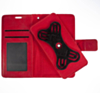 UWC-Small (4.5"-4.8") Universal Wallet Case with 360 Degree Rotating Swivel Stand (RED) (Only Ground Shipping)
