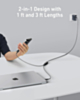Anker Braided 2-in-1 USB C-C Charging Cable (4ft) (BLACK) (Only Ground Shipping)