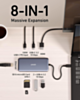 Anker 555 USB-C Powerexpand Data Hub (8-In-1) (GRAY) (Only Ground Shipping)