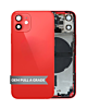 Back Housing Frame with Small Components Pre-Installed for iPhone 12 Mini (RED) (OEM Pull A Grade)