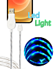 Visible USB A-L Non-MFI Glowing LED Fast Charging Cable (BLUE & GREEN) (3ft) (10W) (Only Ground Shipping)