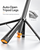AI Face Tracking Selfie Stick Tripod with Wireless Remote (BLACK) (Only Ground Shipping)