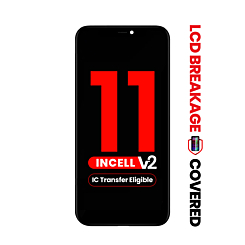 Grab the wholesale deals on the LCD Assembly with Steel Plate for iPhone 11, aftermarket Incell QV7 Version 2, IC transfer eligible, exclusive LCD breakage.