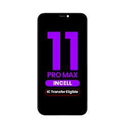 Order the LCD assembly for iPhone 11 Pro Max, aftermarket Incell/QV7, IC transfer eligible.