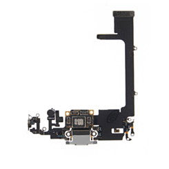 Purchase the charging port flex cable in silver for iPhone 11 Pro, OEM pull.

