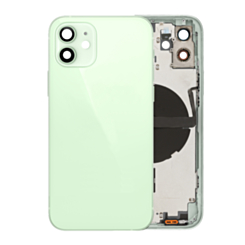 Back Housing Frame with Small Components Pre-Installed for iPhone 12 (NO LOGO) (International) (GREEN)