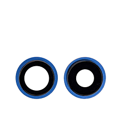 Shop the premium 2-piece back camera lens with bracket set for iPhone 12 and 12 Mini in blue.
