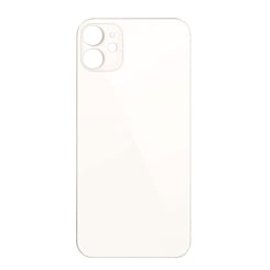 Stock up on the white back glass with a bigger camera hole for iPhone 12 Mini, no logo.
