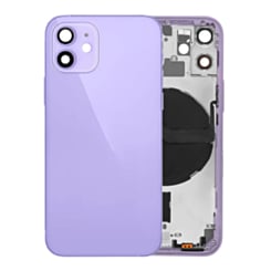Back Housing Frame with Small Components Pre-Installed for iPhone 12 Mini (NO LOGO) (PURPLE) (International)