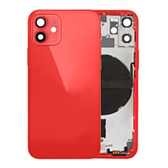 Back Housing Frame with Small Components Pre-Installed for iPhone 12 Mini (NO LOGO) (RED) (International)