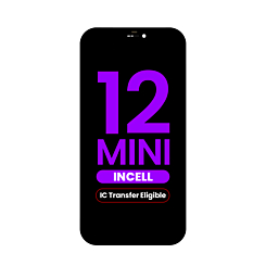 Order the LCD assembly for iPhone 12 Mini – Aftermarket Incell QV7, IC transfer eligible.
