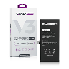 Purchase the QMAX Prime V3 Replacement Battery for iPhone 12 Pro and 12, No Pop-Up, 2815 mAh.







