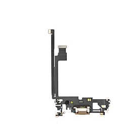 Order the Charging Port Flex Cable for iPhone 12 Pro Max GOLD Aftermarket.

