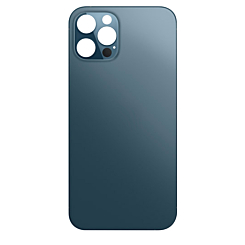 Buy the Back Glass with Bigger Camera Hole for iPhone 12 Pro Max NO LOGO PACIFIC BLUE.

