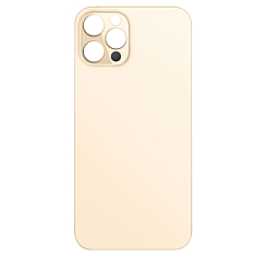 Shop the Back Glass with Bigger Camera Hole for iPhone 12 Pro Max NO LOGO GOLD.

