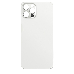Order the Back Glass with Bigger Camera Hole for iPhone 12 Pro Max NO LOGO SILVER.

