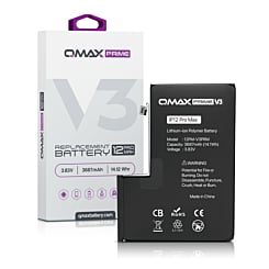 Stock up on the QMAX Prime V3 Replacement Battery for iPhone 12 Pro Max No Pop-Up 3687 mAh.






