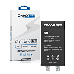 Order the QMAX Base Extended Capacity Replacement Battery for iPhone 13 Spot Weld Required 3530 mAH.

