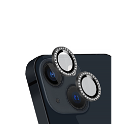 Stock up on the Diamonds Metal Ring with HD Tempered Glass for iPhone 13 and 13 Mini in Black.
