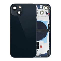 Purchase the Back Housing Frame with Small Components Pre-Installed for iPhone 13 NO LOGO US Version MIDNIGHT.

