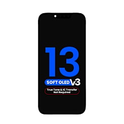 OLED Assembly for iPhone 13 (True Tone Programming and IC Transfer NOT REQUIRED) (Aftermarket QV8 V3 / Soft)
