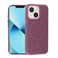 Magnetic Leather Soft Cases (SUNSET PURPLE) for iPhone 13 Mini (Only Ground Shipping)