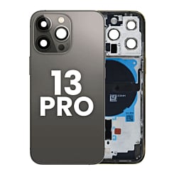 Back Housing Frame with Small Components Pre-Installed for iPhone 13 Pro (NO LOGO) (US Version) (GRAPHITE)