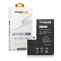 Stock up on the QMAX Pro extended capacity replacement battery for iPhone 13 Pro Max, 4750 mAh.

