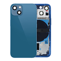Buy the Back Housing Frame with Small Components Pre-Installed for iPhone 13 Mini No Logo US Version Blue.

