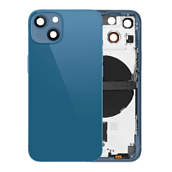 Back Housing Frame with Small Components Pre-Installed for iPhone 13 Mini (NO LOGO) (International) (BLUE)